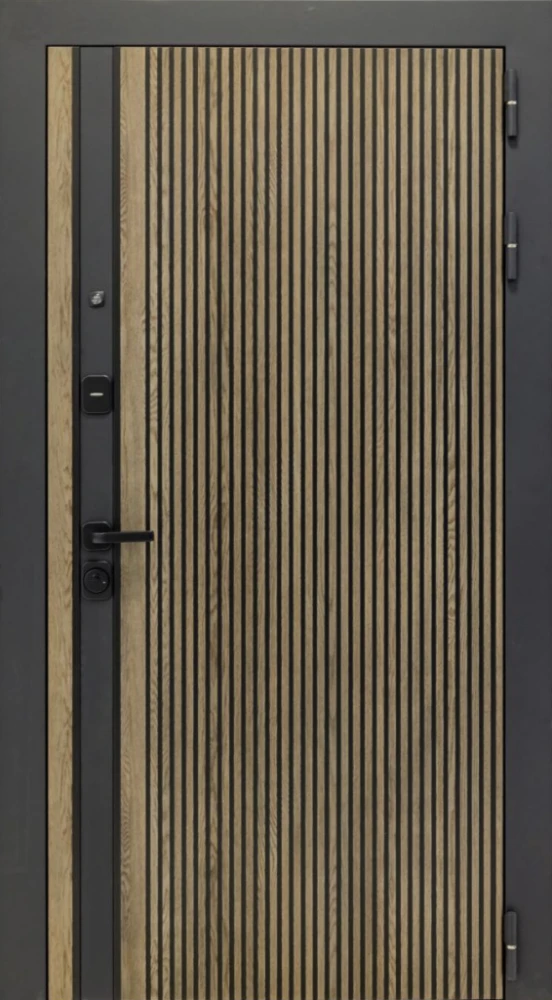 Входная дверь ДвериПРО Rosna ФЛ-185 (10мм, ПВХ ясень белый) DPRO200333 внешняя сторона