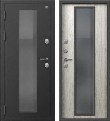 Дверь Термо-1000 Пепельный муар - Полярный дуб